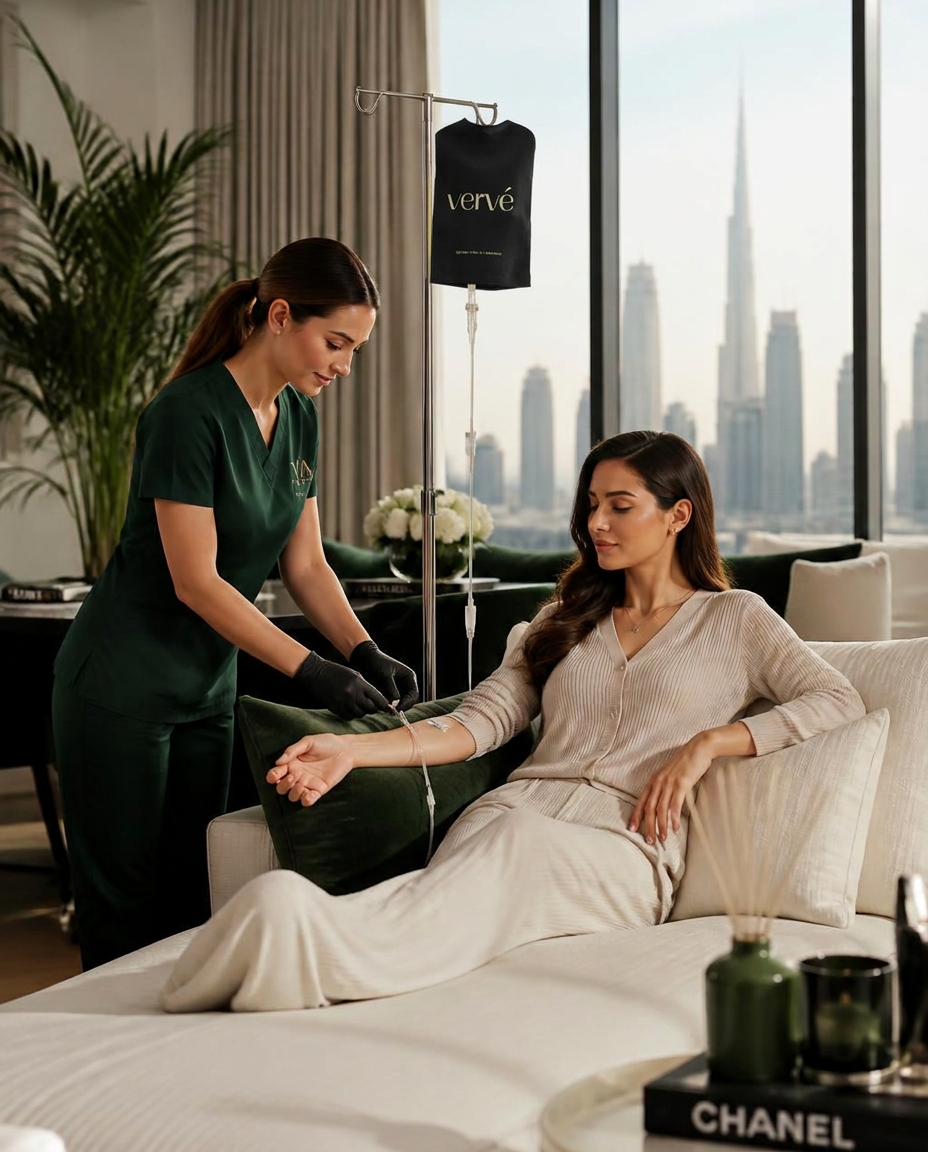 Vervé Wellness IV drip therapy setup